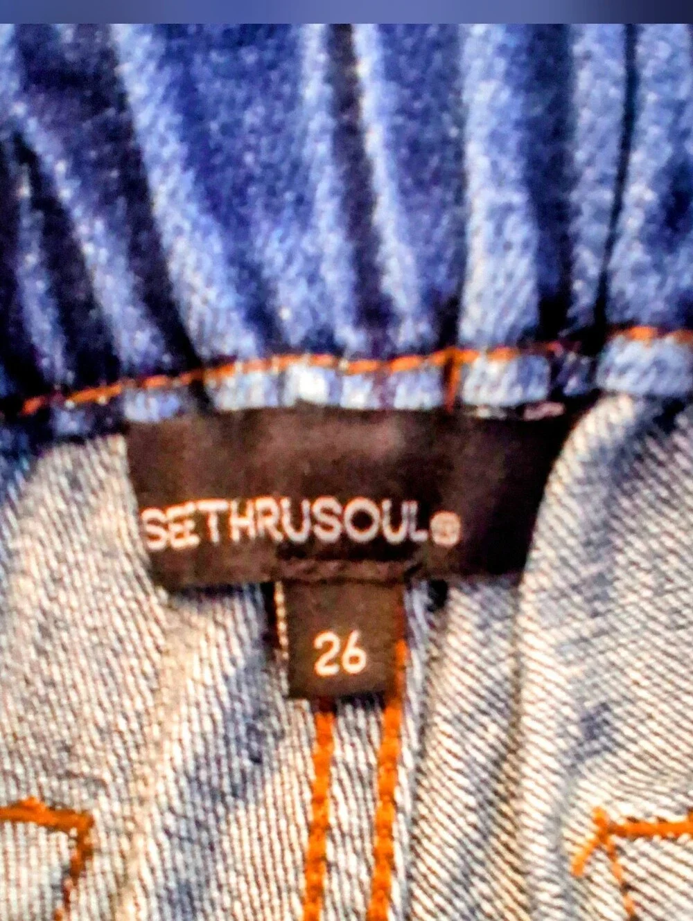 NWT SeethruSoul Brand Juniors Blue Jean Shorts, Sz 26